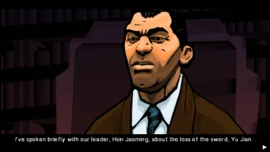 Kenny says he told Hsin about the loss of the Yu Jian Sword...