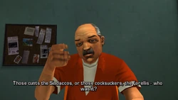 Salvatore blames both the Sindaccos and the Forellis for his arrest.