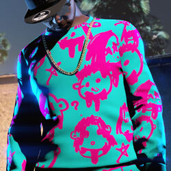 Bigness Faces Sweater.