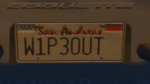 Custom Plate GTAO W1P30UT