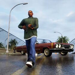 Скачать Carl Johnson (CJ) Player + Voice and clothes для GTA 4