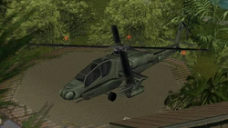 Hunter at the Ocean Beach Helipad, after collecting all Hidden Packages and completing Keep Your Friends Close..