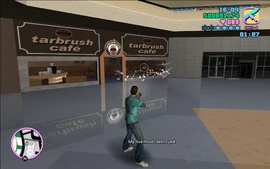 Tommy smashing the last remaining windows.