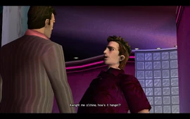 Tommy approaches him and Kent greets him.