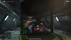 Exit Tony's submarine.