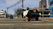 Blowing up the van.