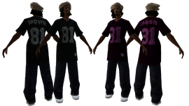 Kendl's in-game model (left) and BFYST pedestrian (right).