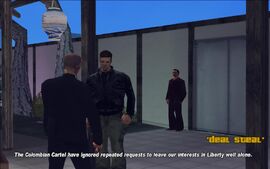 Claude arrives at Kenji's Casino and is welcomed by Kenji, who informs Claude of the problems Yakuza have been having with the Colombian Cartel.