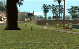 However, rival gangs may launch a counter-attack, forcing CJ to defend the territory he took over.