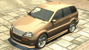 A Rebla with side skirts and front bumper extensions driven by the Russian Mafia in Grand Theft Auto IV. (Rear quuarter view)