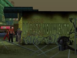 Dark green graffiti Los Santos Vagos (SprayTag7) [18665] - object