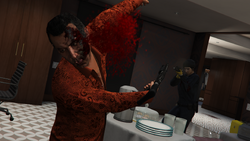 "Howard Sayer" killed by the GTA Online Protagonist.
