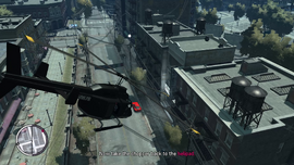 Now take the chopper back to the helipad.