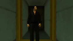 Toni enters the freighter.