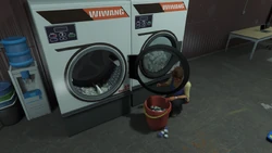 Staff using the dryers.