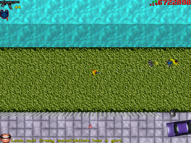 The protagonist about to kill them.