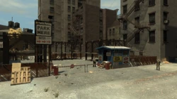 The Lyndon Avenue car park.