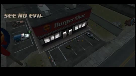 Arriving at the Burger Shot.