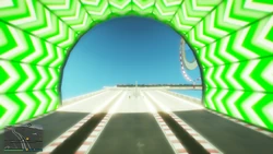 Tight turn into tenth checkpoint