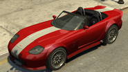 The Banshee with rollbar loops in Grand Theft Auto IV. (Rear quarter view)