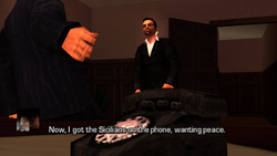 Salvatore praises them for dealing with the Forellis, the Sindaccos, and now the Sicilian Mafia wants to make peace.