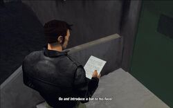 Luigi orders the dealer to be killed.