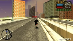 Arriving at the crime scene in the middle of the expressway in Newport.