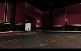 Diaz is yelling at something from one of the rooms in his mansion in Starfish Island.