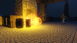 SecurityContract-AssetProtection-GTAOe-DugganWine-MolotovThrowerDestroysBarrel