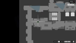 The elevator hatch location on the map