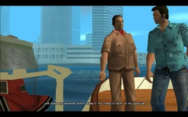 As a token of Cortez's gratitude, he gifts Tommy his personal boat.