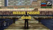 The Mission Passed screen