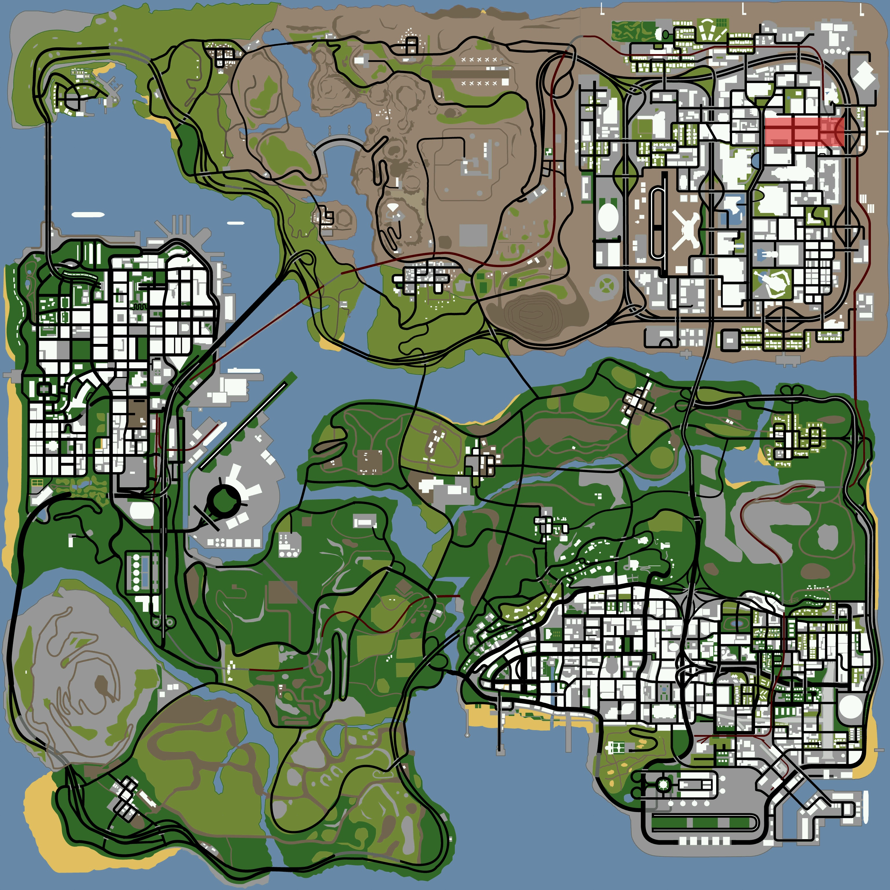 gta san andreas map strip bar location