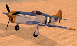 A Ruster at the Verdant Meadows Airfield.