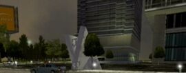 The small Square in Jefferson Building on GTA Liberty City Stories, with the clear star in the middle.