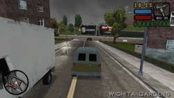 Driving to Wichita Gardens.