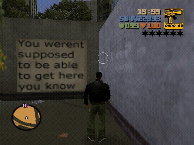 What lies beyond the GTA 3 map?