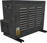 Backside of a ThriftEX AC vent unit model.