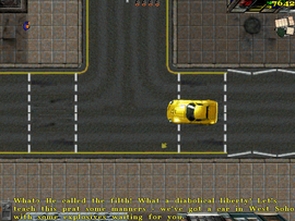 The protagonist is told to pick up the explosives inside a car in West Soho.