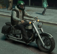 Grand Theft Auto IV, with optional side panniers (saddlebags) at the back.