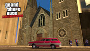 The west side of the cathedral in GTA Liberty City Stories.