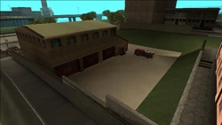 SanFierroFireStation-GTASA-Rear.jpg (132 KB) Rear view of the station.