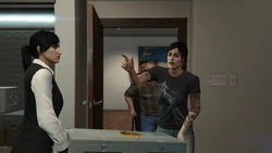 Hauling in the equipment.