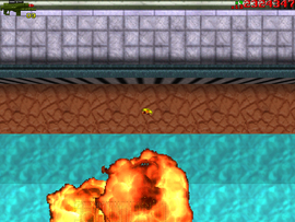 The protagonist blows up No Chin's boat, killing him.