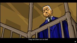 OneShotOneKill-GTACW-SS2.jpg (118 KB) Hsin tells Huang that Chan was released from the prison.