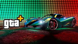 Promotional image for the GTA+ July 2025 event.