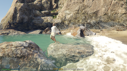 Dave on the rocks.
