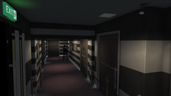 The hallway.