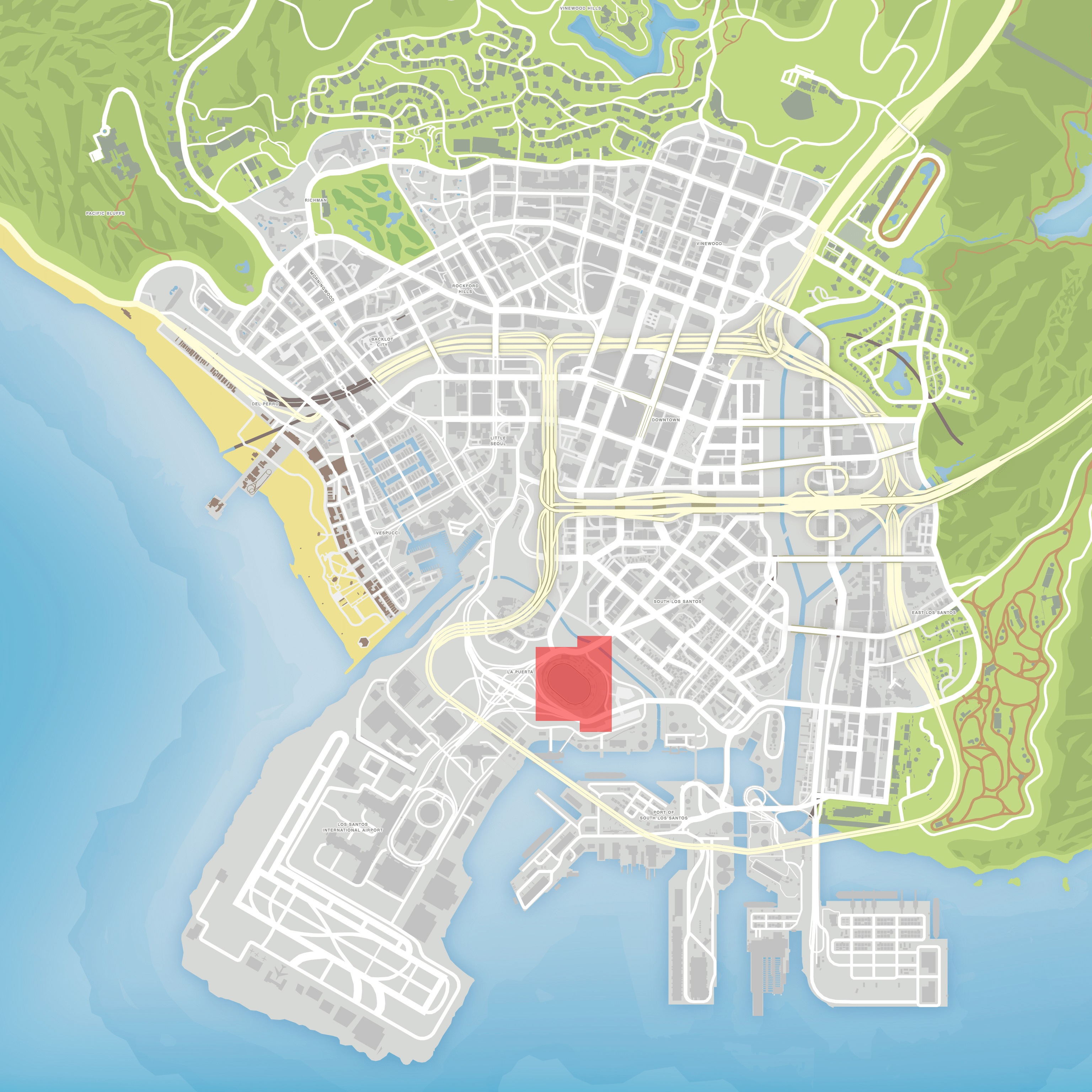 on the map gta v maze