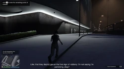Jamal informs the player about the rumors of the Duggans  as a security measure, and suggests they acquire gas masks
